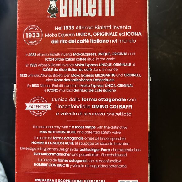 New! Bialetti Moka Stovetop Espresso Maker, 4-Cup - Picture 4 of 12